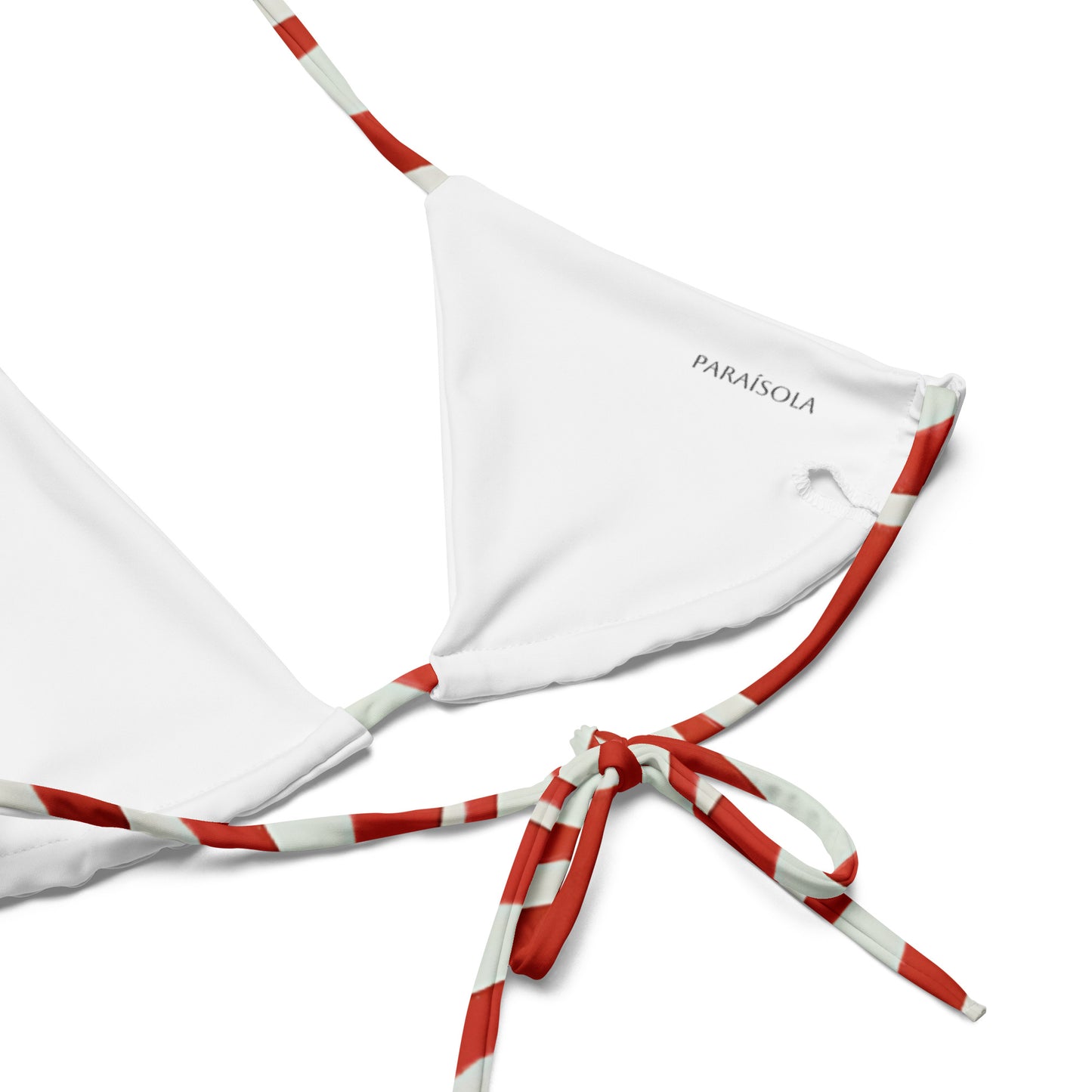 Tie-front-and-tie-side bikini-tropical-tiger-white-red