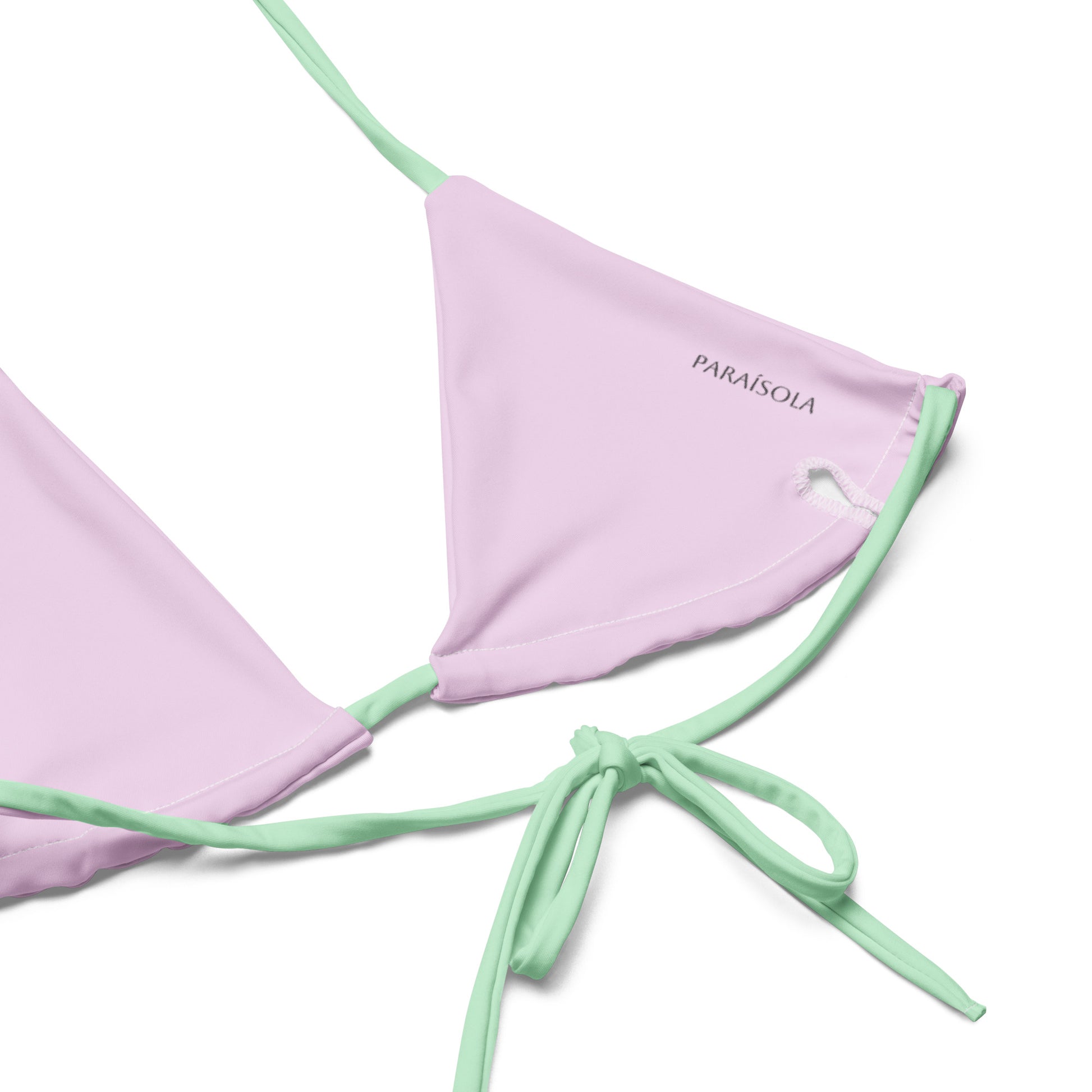 Tie-front-and-tie-side bikini-tropical-turquoise-pink-pastel
